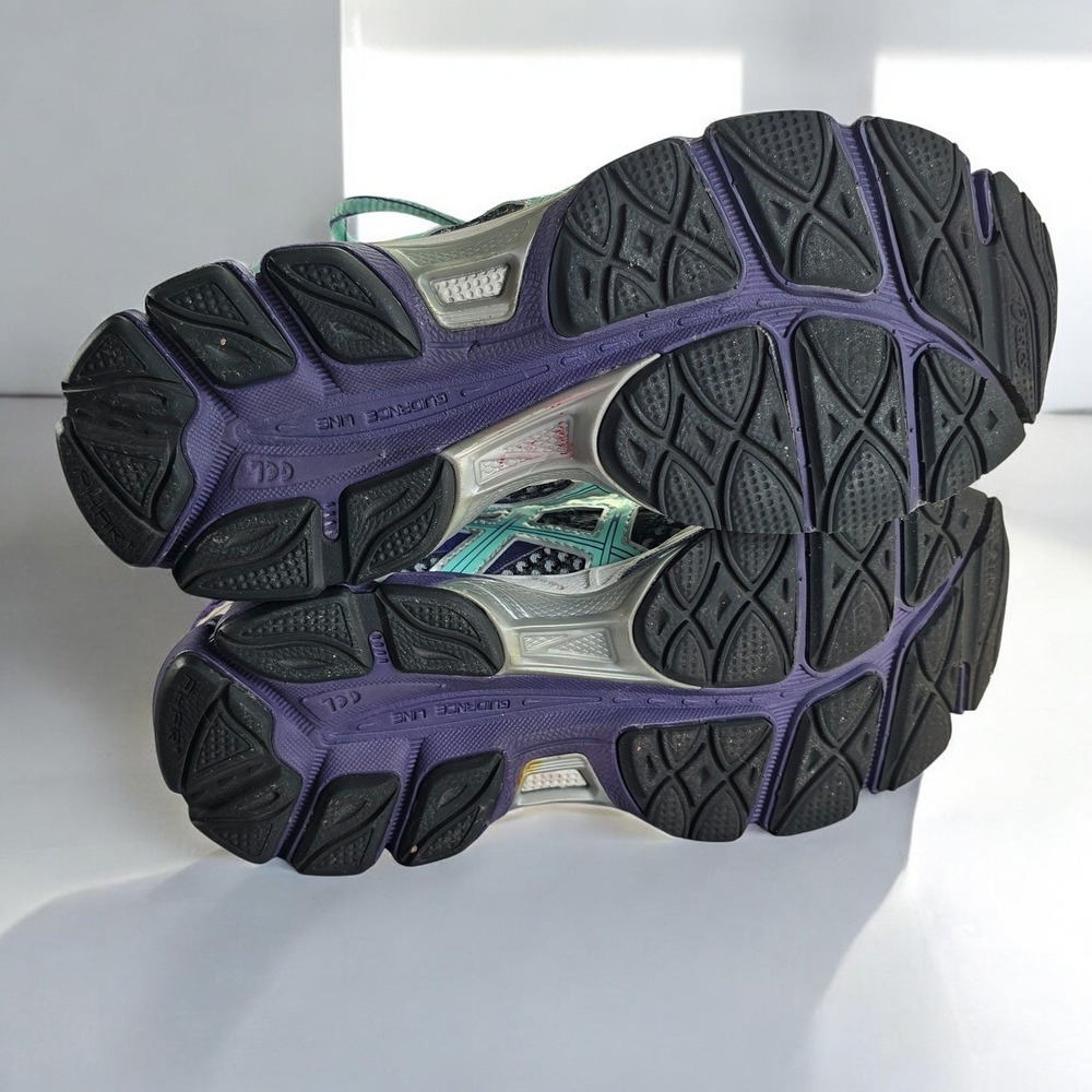 ASICS GEL Cumulus 16 Women's Size 8 Running Shoes Purple Teal Silver T489N - Picture 6 of 9